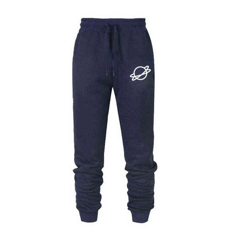 Mode Hommes Pantalons De Survêtement Automne Hiver Polaire Imprimé Long Pantalon En Plein Air Joggers Sport Pantalon Casual Taille Haute Gym Pantalon 211201