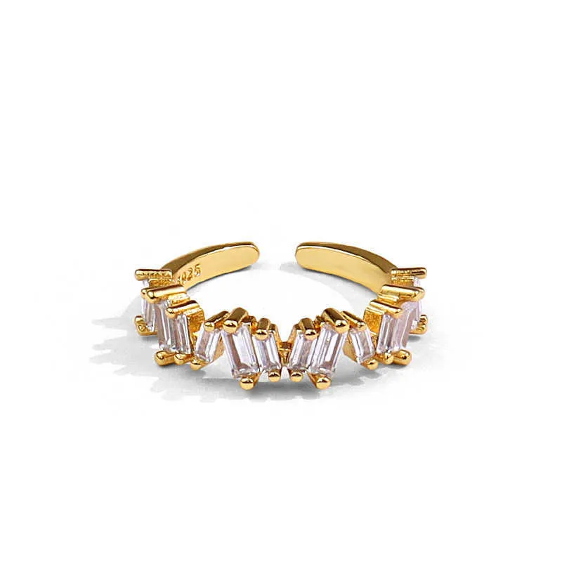Кольца из стерлингового серебра 925 пробы для женщин с цирконом и золотым цветом, винтажные свадебные модные ювелирные изделия, большие регулируемые антикварные кольца Anillos Q0708600867