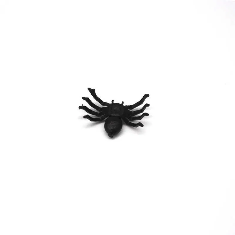 50 StksNiet Giftig Plastic Black Spider Truc Speelgoed Kleine Realistische Nep Spinnen Voor Halloween Spookhuis Prop Decoraties y0827
