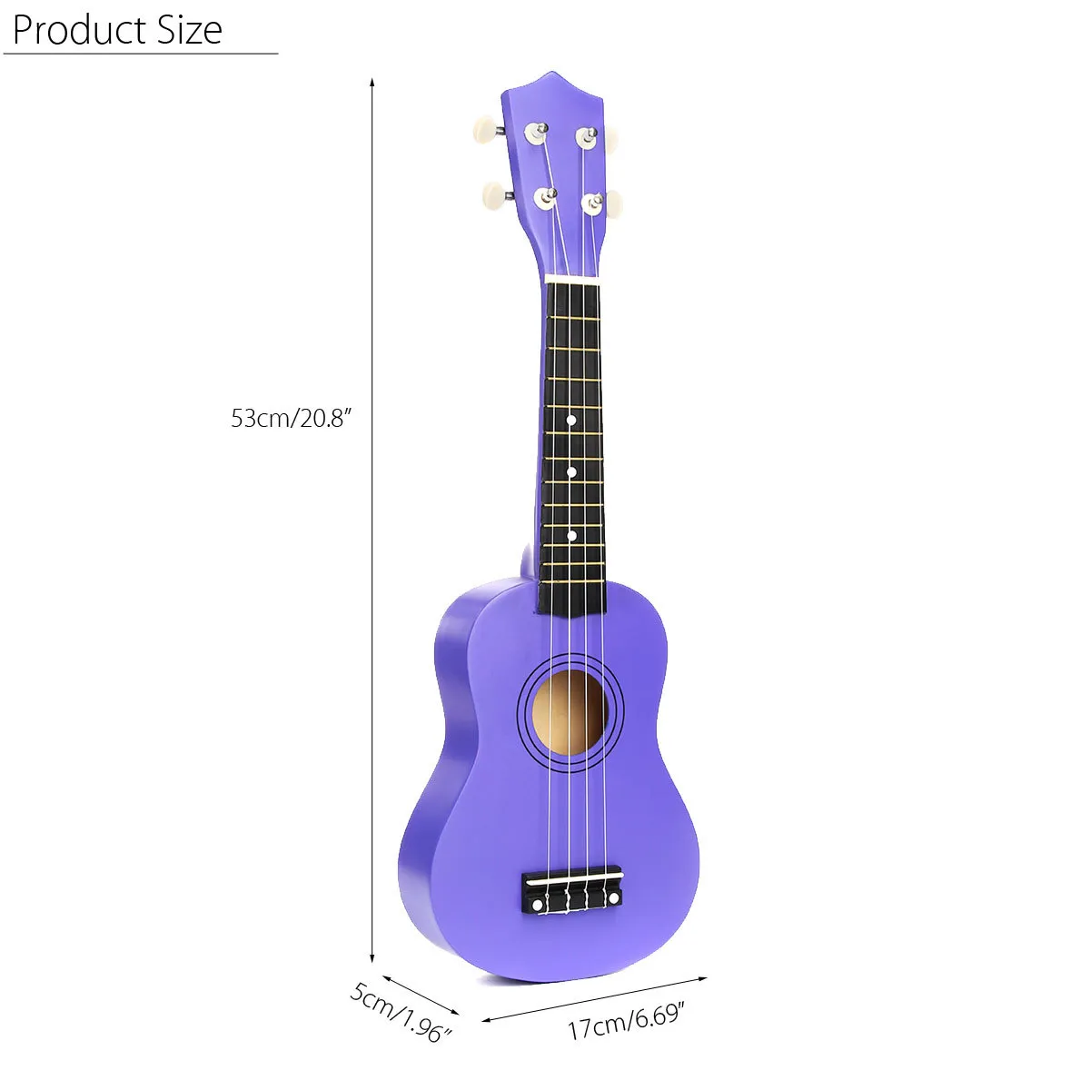 21 inch Mini Ukulele 4 Strings Ukulele Colorful Mini Guitar Musical Educational Instrument Toys for Kids Children Gift Beginners H9841150