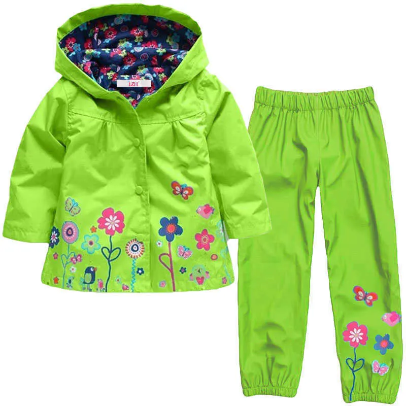 LZH Mädchen Kleidung Sets Herbst Winter Mädchen Kleidung Set Hoodie Jacke + Hosen Kinder Kleidung Jungen Sport Anzug Kinder Kleidung 211021