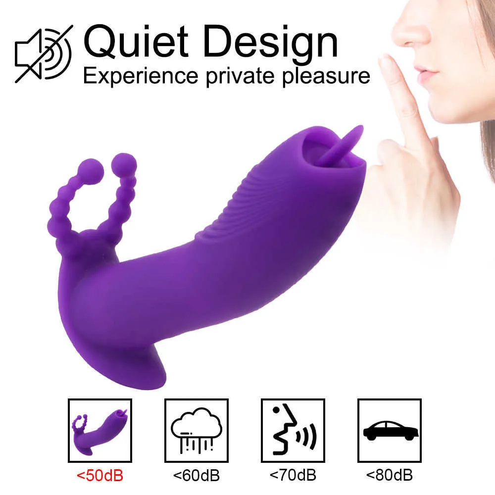 Massage Produkter 12 Modes Oral Sug Dildo Vibratorer Clitoris Stimulator Tongue Licking Vibrator Kvinna Masturbator Sexiga Leksaker För Kvinnor