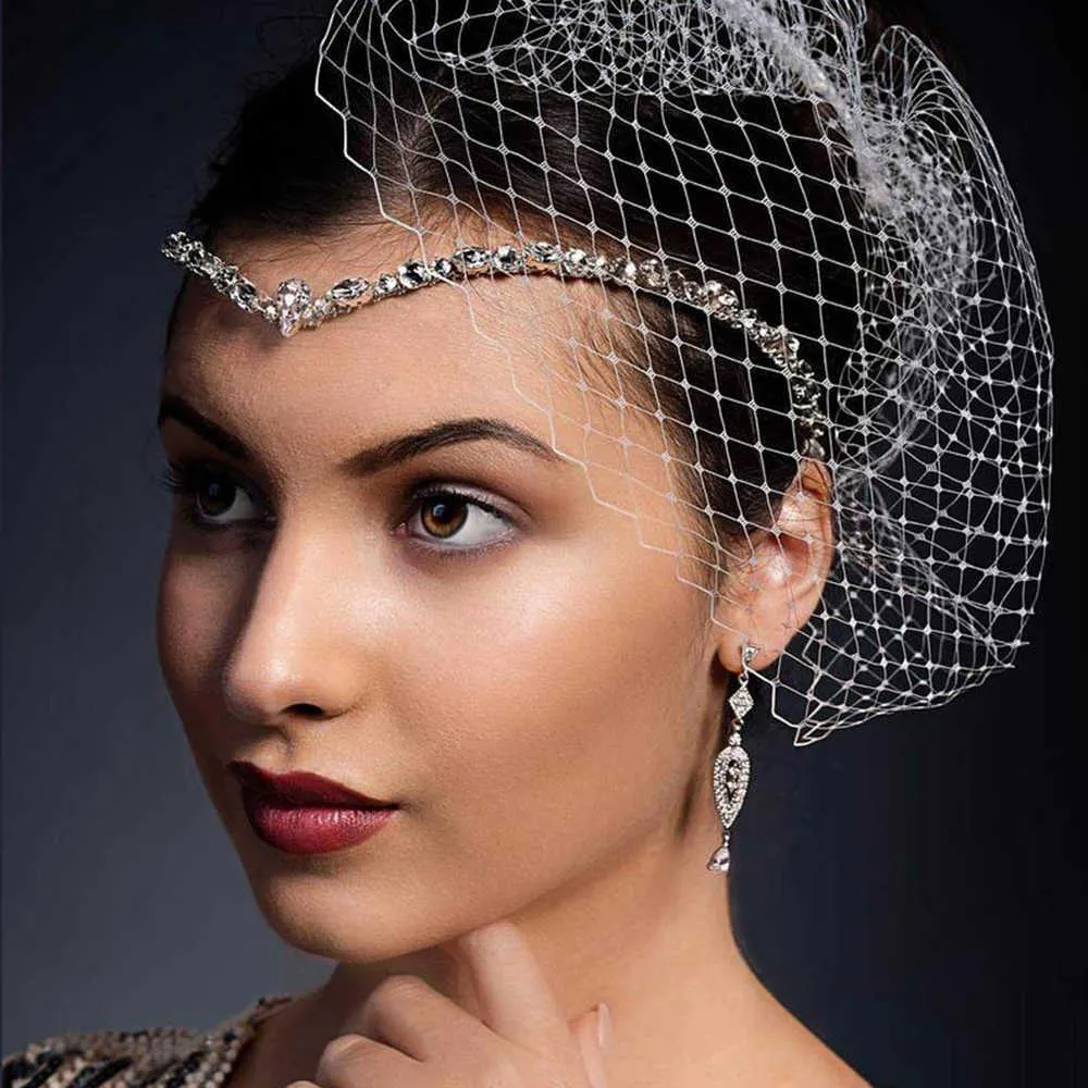 Stonefans Mode Luxe Crystal Bruids Voorhoofd Ketting Sieraden Haar voor Dames Indiase Bruiloft Hoofdtooi Meisje Ster Decoratie Gift 210707