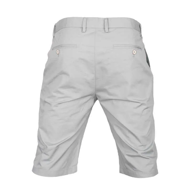 Mens Casual Shorts Bomull Classic Solid Cargo Male Ripped Short Pants Sweatpants Fashion Streetwear Herrkläder Botten 210714