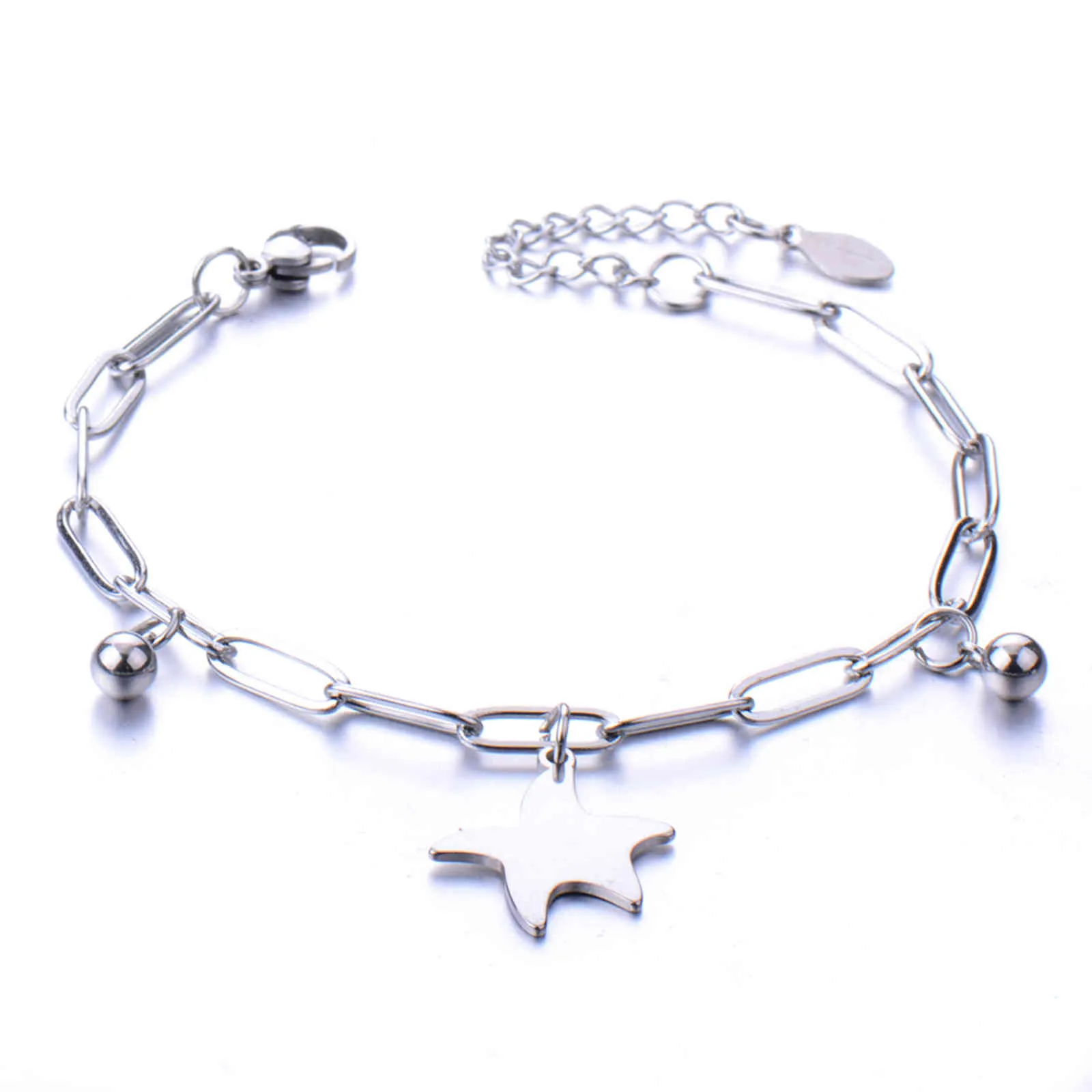 Mode acier inoxydable amour coeur bracelets porte-bonheur Bangl pour les femmes chaîne Bracelet à breloques fête d'anniversaire cadeau bijoux de mode