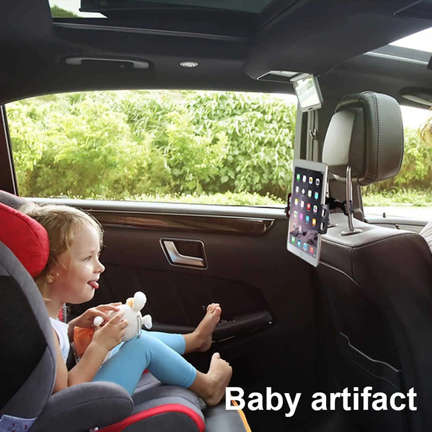 Oreiller arrière téléphone support de voiture supports rotatifs flexibles à 360 degrés pour téléphones iPad tablette support siège arrière appui-tête support de montage