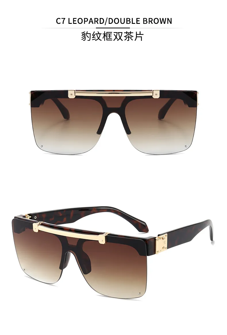 2021 Flip Punk Fashion Sunglasses Trend Frameless Printed outdoors Glasses unisex