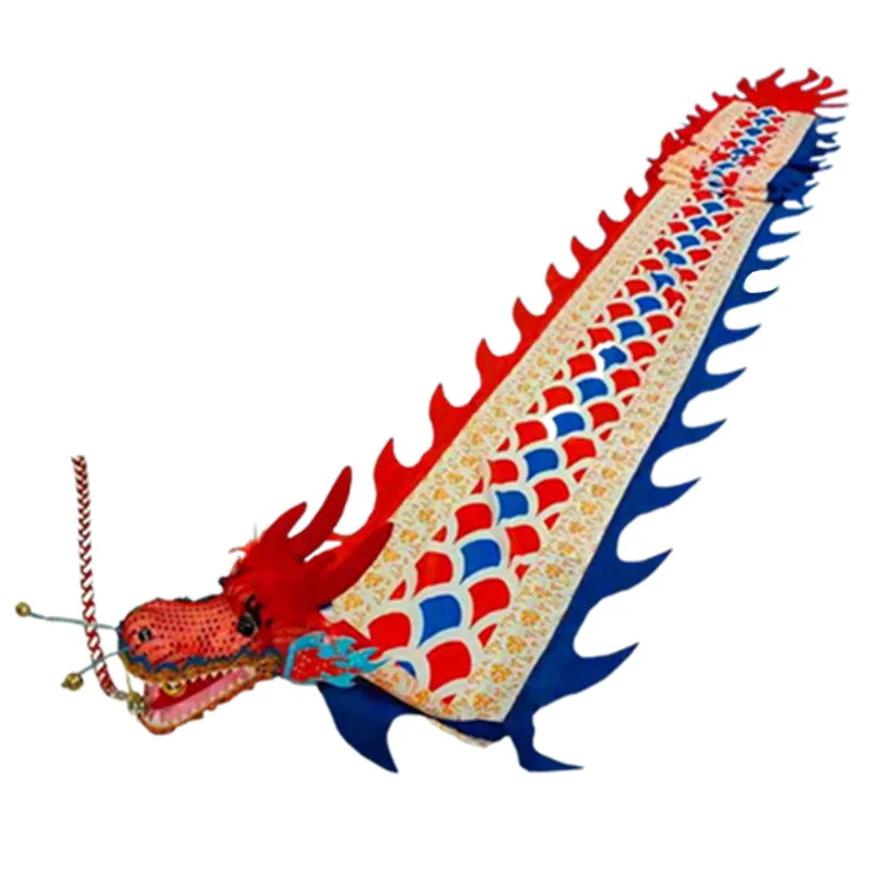 Adereços de dança de dragão chinês vermelho amarelo, festival, festa, celebração, fitness, dragões, acessórios, presente de ano novo, tradicional q269l