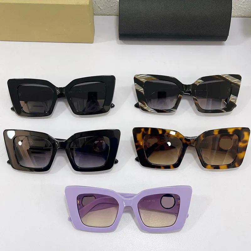 Модные солнцезащитные очки 4344 женские роскошные трендовые брендовые очки пластина светло-фиолетовые черные клубные путешествия отпуск стиль дизайнер UV400 prote253M