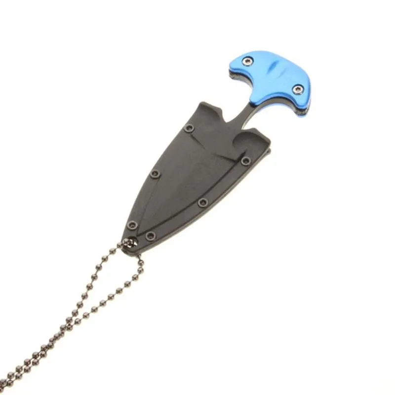 Mulunctional mini pendurado colar faca protable acampamento ao ar livre resgate ferramenta de sobrevivência venda pingente colares303g3792246282y