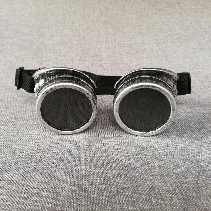 Steampunk Goggles Mężczyznę Okulary przeciwsłoneczne Mężczyzna Rave Cosplay Klip okularów na okularach Sun Festival 2021 Strape Shades Gafas de sol hombre301s