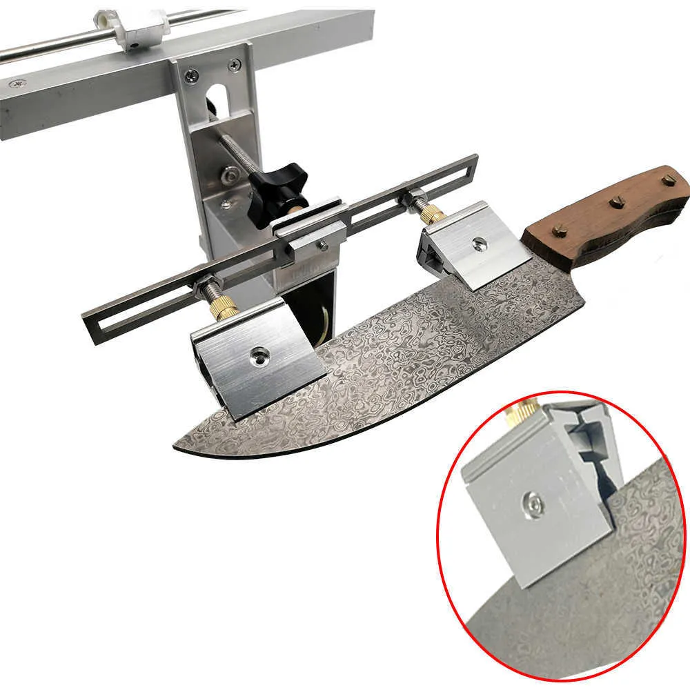 Arrivez KME Professional Knife Sharpener Système de meulage 360 degrés Flip Long Clip de couteau avec Diamond Whetstone 210615