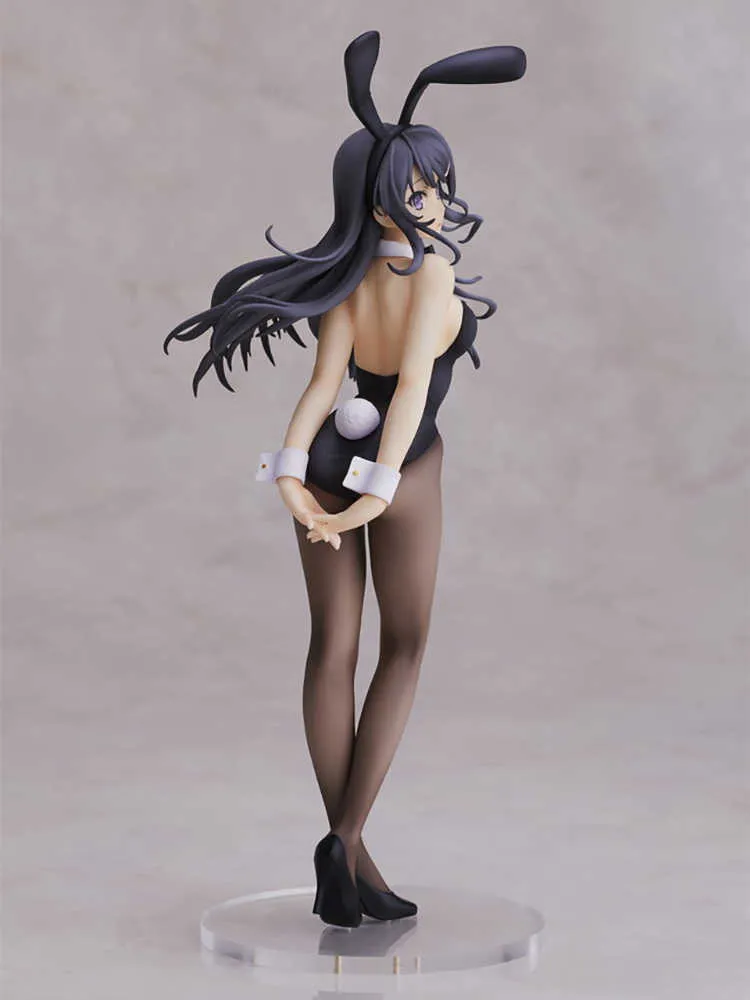 O Rascal Aniplex não sonha com Bunny Ver senpai sakurajima mai pvc ação figuras anime sexy figura modelo brinquedo boneca de boneca q07228967321