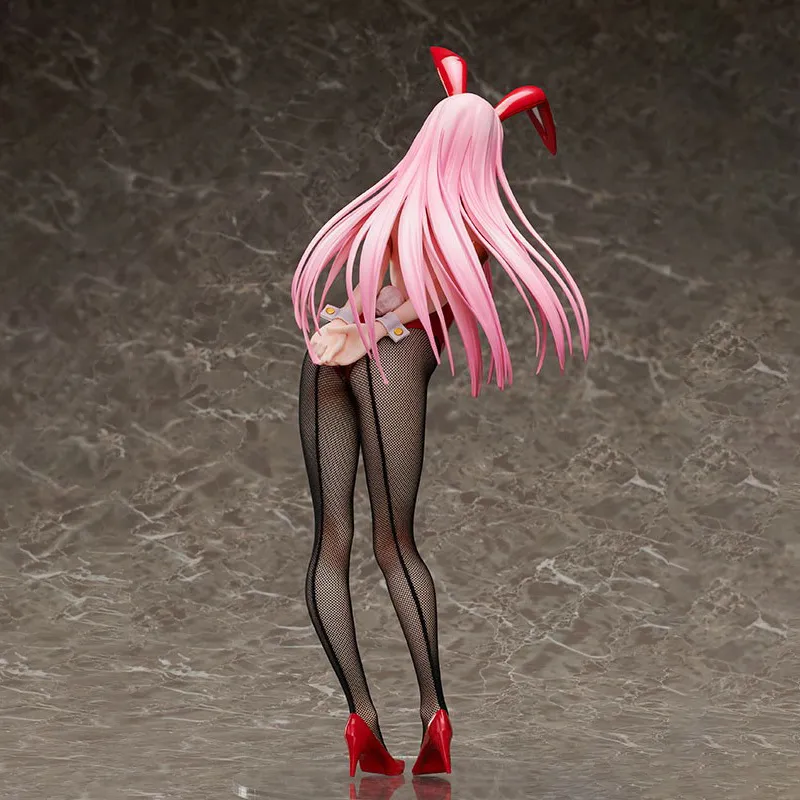 Bunny Girl 45cm Freeing Darling In The Fran Zero Two Bunny PVC Action Figure Toy Anime Sexy Girl Modlection Doll Gifts X0503
