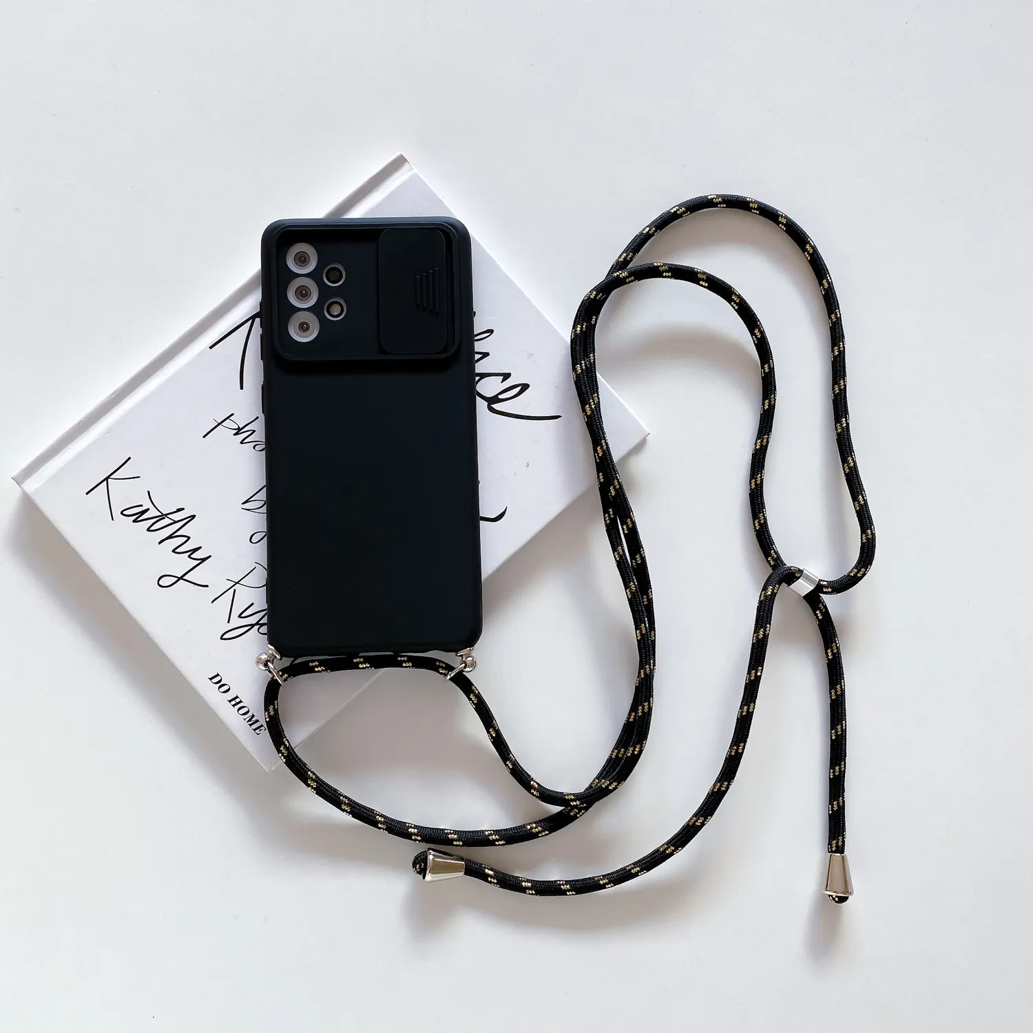 Slide Kamera Objektiv Schutz Hüllen für Xiaomi Redmi Note 10 9S 9 8 Pro K40 Mi 11 Lite 10T POCO M3 X3 NFC Lanyard Strap Hang Cover