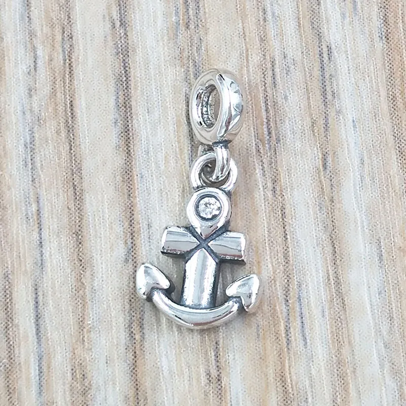 Pandora Me Link serie Anchor Ciondola gioielli con ciondoli in argento sterling 925 da donna malvagio braccialetto Pandora perline con logo ale Regalo 798393CZ