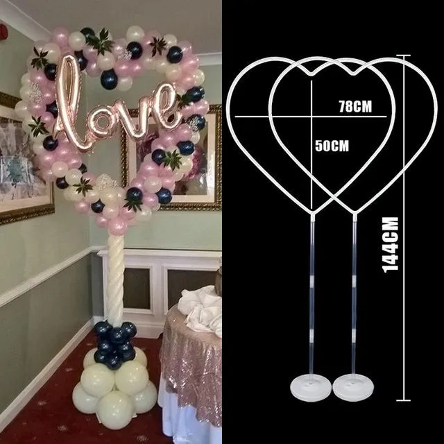 144 cm w kształcie serca stojak na przyjęcia ślubne dekoracje miłosne balony wieniec łuk łuk Walentynki Bridal Ballons Deco Pa242h