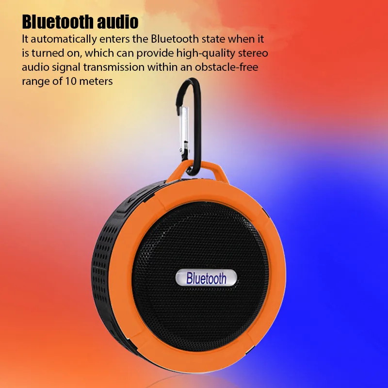 C6 PORTABLE BLUETOOTH THEAPER Outdoor Suge o Sound Mobile Phone Car Subwoofer Dusch Small Mini Waterproof Houdspeaker9095576