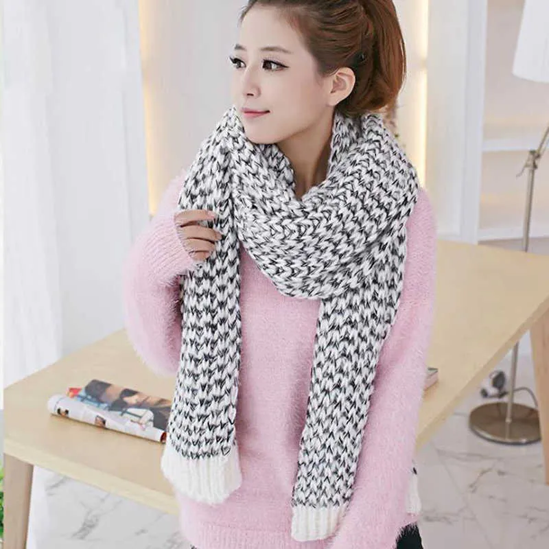 New Winter Scarf Fashion Women Long Scarves Female Vintage Large Shawl Soft Warm Wraps Pashmina Q0828