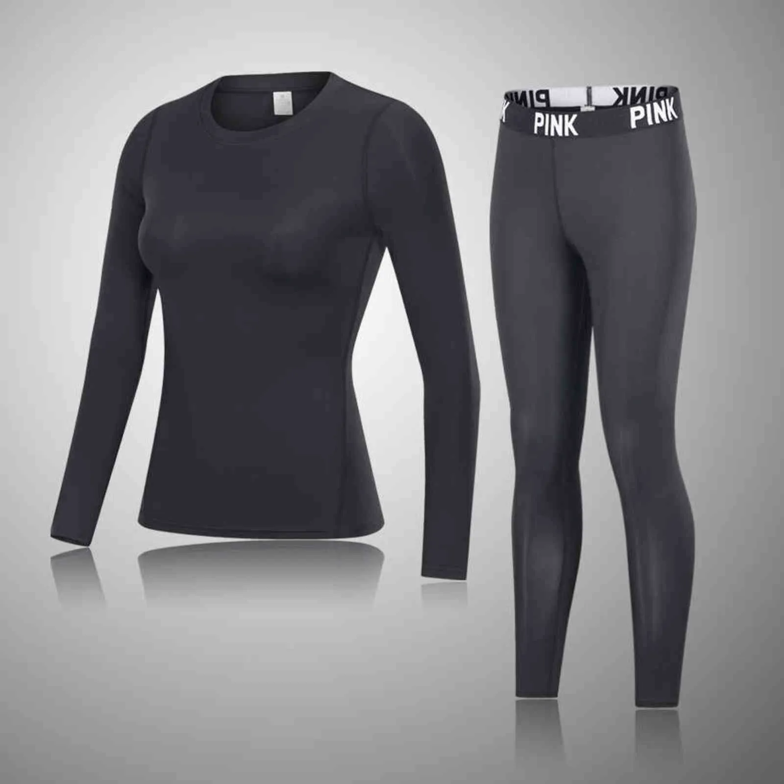 Ensembles de sous-vêtements thermiques pour femmes d'hiver Séchage rapide Long Johns Vêtements d'hiver Femme Confortable Thermo Sous-vêtements Costumes 211108