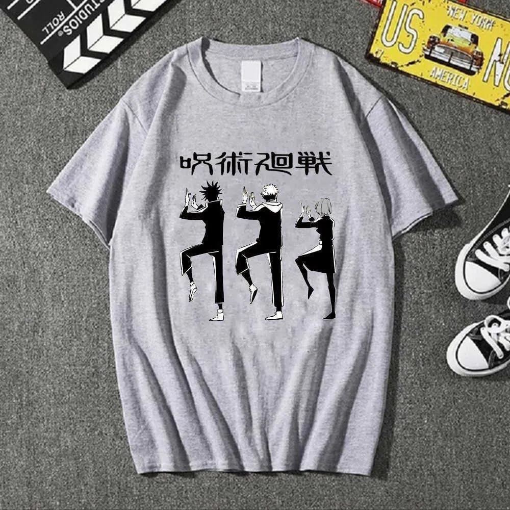 Jujutsu Kaisen Hot Anime T-Shirt Fashion Casual O-Collo Panno Uniex Y0809