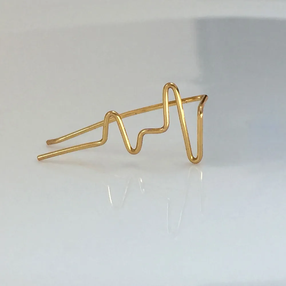 Oorklimmer oorbellen handgemaakte sieraden goud gevuld / 925 zilveren sieraden punk oorbellen minimalistische piercing