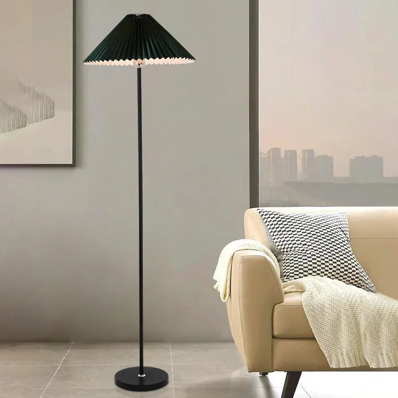 Vloerlampen Deens Design Geplooide Lamp Dimmer Staande Woonkamer Moderne Art Deco Huisverlichting Slaapkamer Decor Loft Binnen Light242F