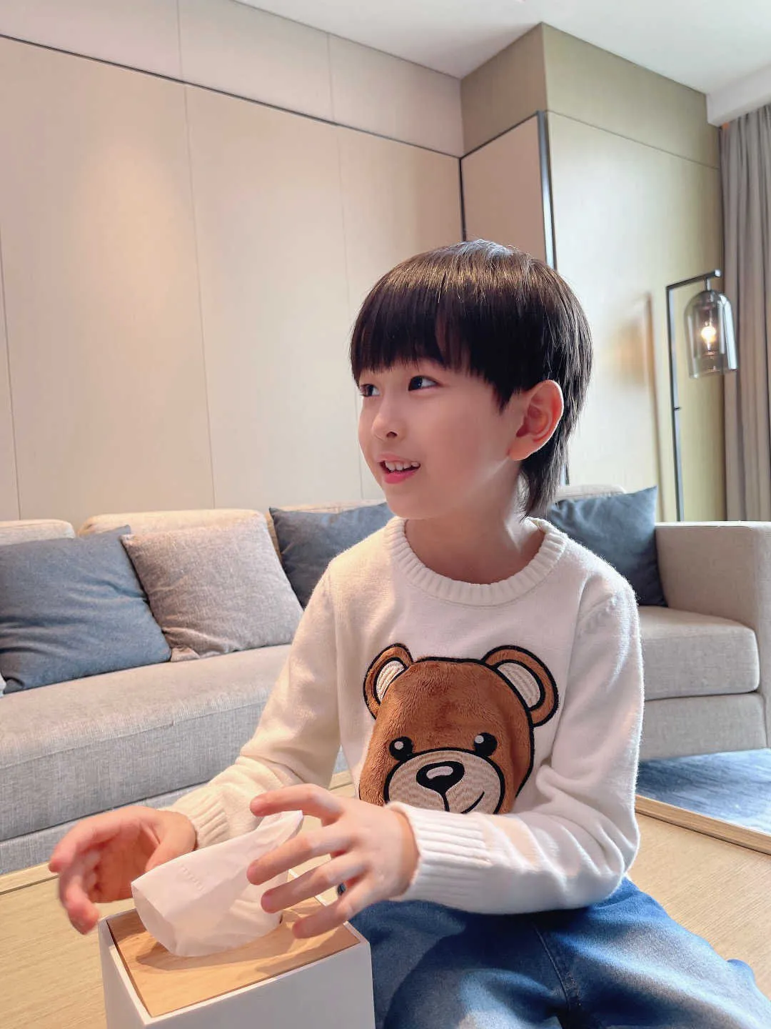 Kids Girl Boy Sweater Autumn Winter Baby Boy Knit pullover Cartoon Sweaters Children Round Collar Clothes Tops