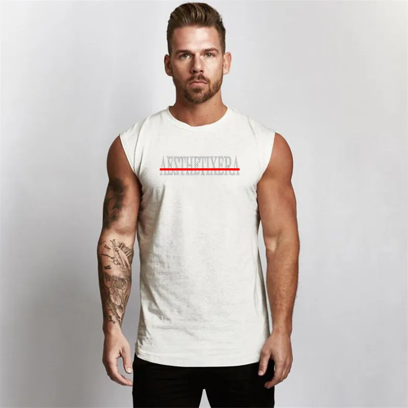 Hommes Compression chemise sans manches été musculation gymnases gilet Fitness vêtements collants débardeurs Muscle sous-vêtement