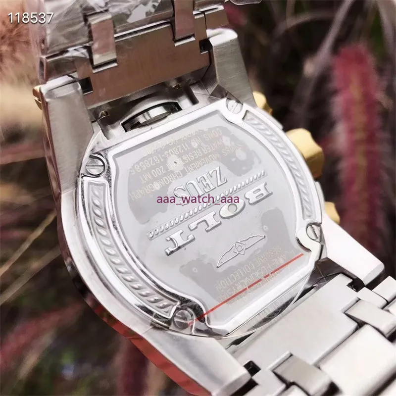 無敗のボルトゼウスメン52mmステンレススチールウォッチ最高品質の腕時計リロジ240S
