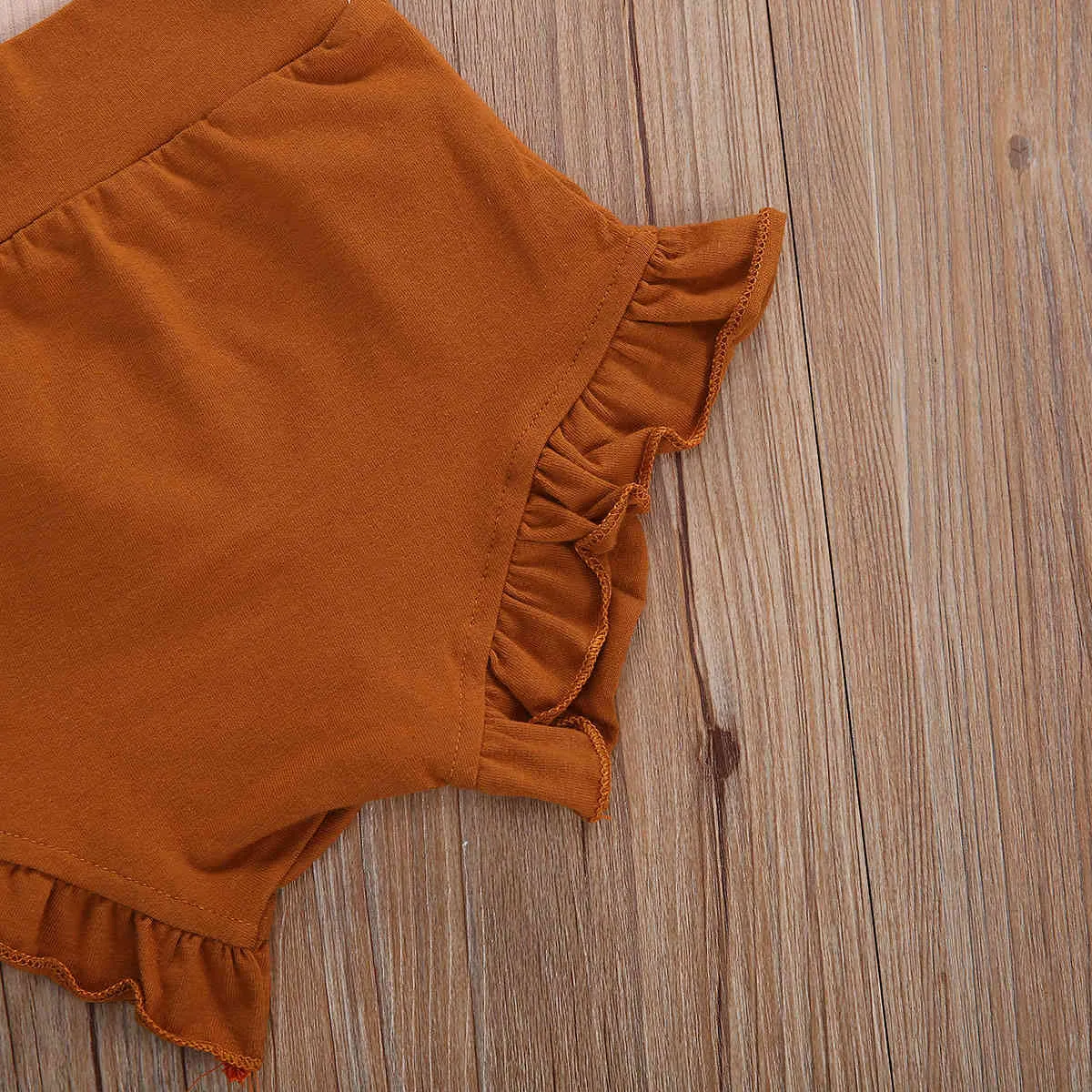 0-24m född spädbarn baby girl stjärna leopard kläder set stickade romer ruffles shorts höst outfits 210515