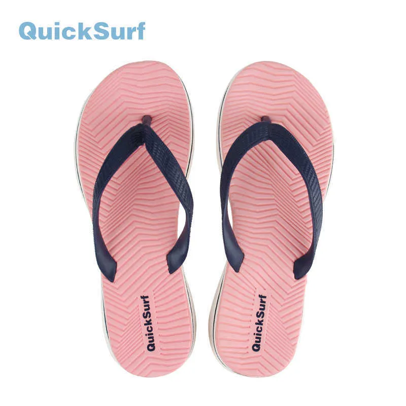 Quicksurf Tapis de yoga pour femmes Tongs Pantoufles Antidérapantes En Plein Air Plage Surf Couture Cool Étudiant Clip Diapositives Pantoufles Snadles Y0804