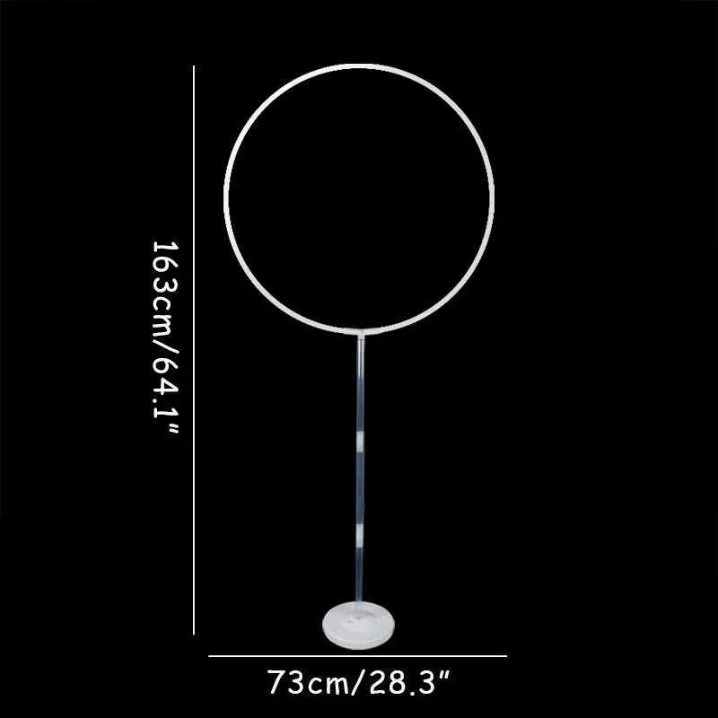 Runde Kreis Ballon Stand Spalte Ballon Rahmen Halter Bogen Bogen Dekor für Baby Dusche Ballon Dekorationen Geburtstag Lieferungen 210626