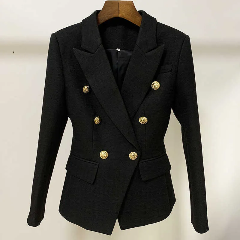 Blazer en lin en coton Vestes en manteau bleu noir blanc menthe vert double poitrine de travail des blazes de haute qualité 211006 de haute qualité 211006
