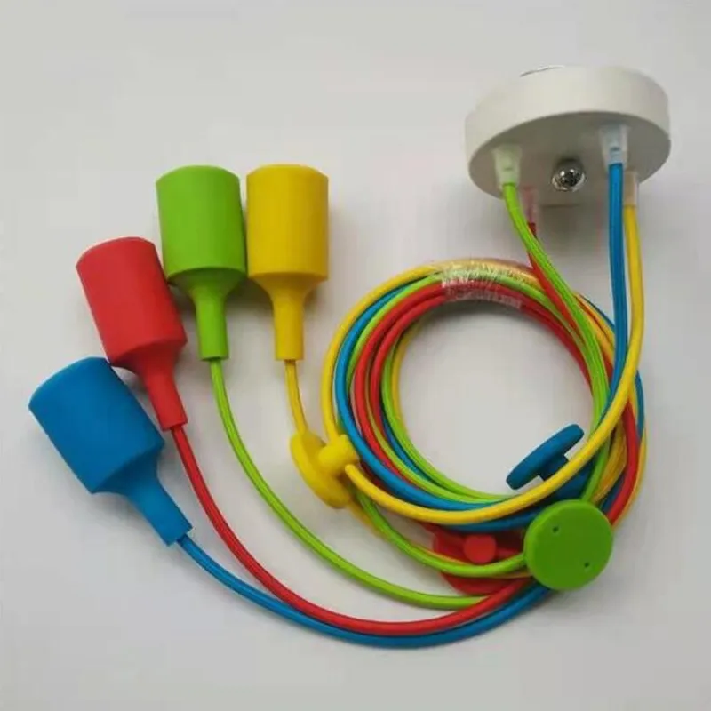 Bunte Kunst Pendelleuchte Moderne DIY Design Hängelampe Spinne Kronleuchter E27 Anhänger Lampen Innendekoration Lights259F