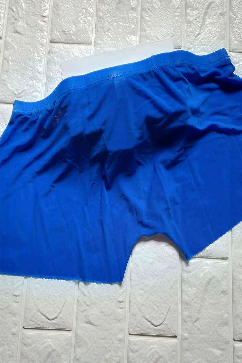 Lingerie sexy Sous-vêtements transparents Boxers pour hommes Confortables Respirant Net Fil Boxer U convexe Shorts Culottes Cueca Masculina H1214