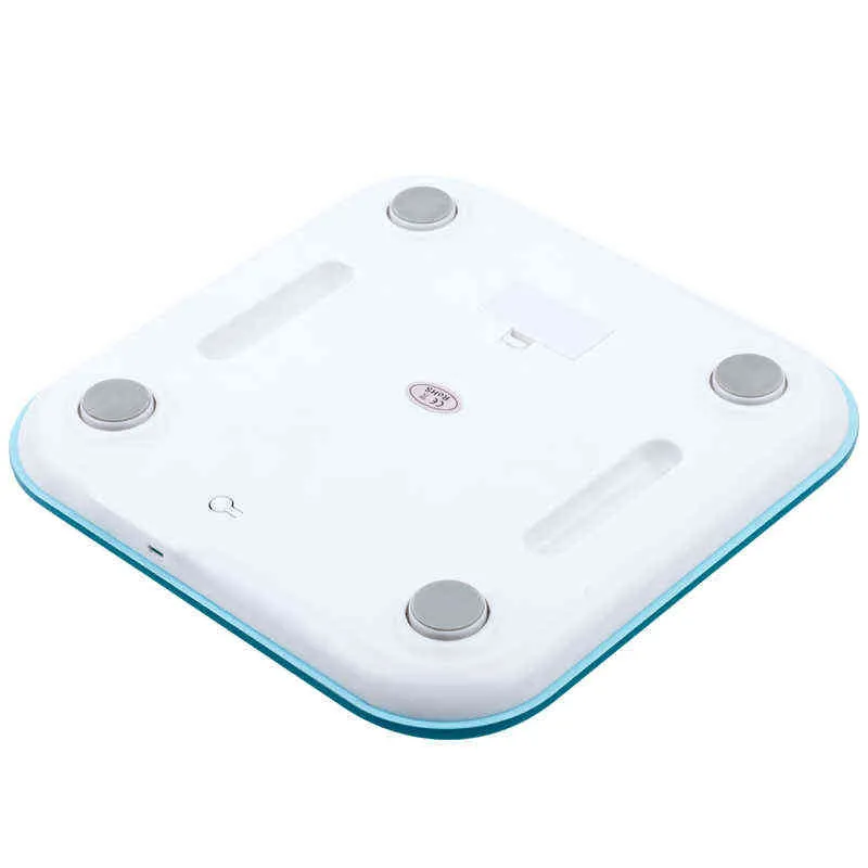 Kroppsfettskala Elektronisk Bluetooth Badrumsskala LED Digital Dispaly Smart BMI Body Composition Analyzer med smartphone APP H1229