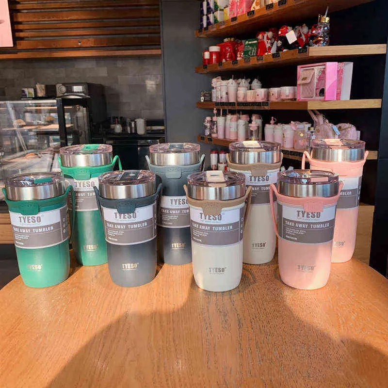 Design Bouteille d'eau Thermos Portable Tasses à café Ice Cube Isolation Business Cup 710ML 211109