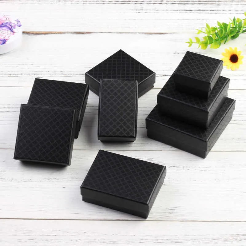 Jewelry Box for Necklace Earrings Ring Bracelet Box Engagement Christmas Gift Packaging Paper Jewellery Organizer Display 21288K