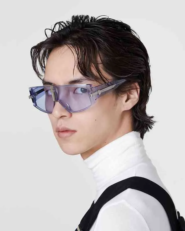 Mode große Augenschutz Damen 2021 einfache Steampunk Herren Sonnenbrille Schatten UV400 transparente Linse