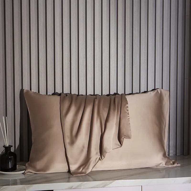 Federa cuscino in seta di gelso naturale 50x70 65x65 Custodia protettiva in vera pelle al 100% Custodia biancheria da letto personalizzata 220217