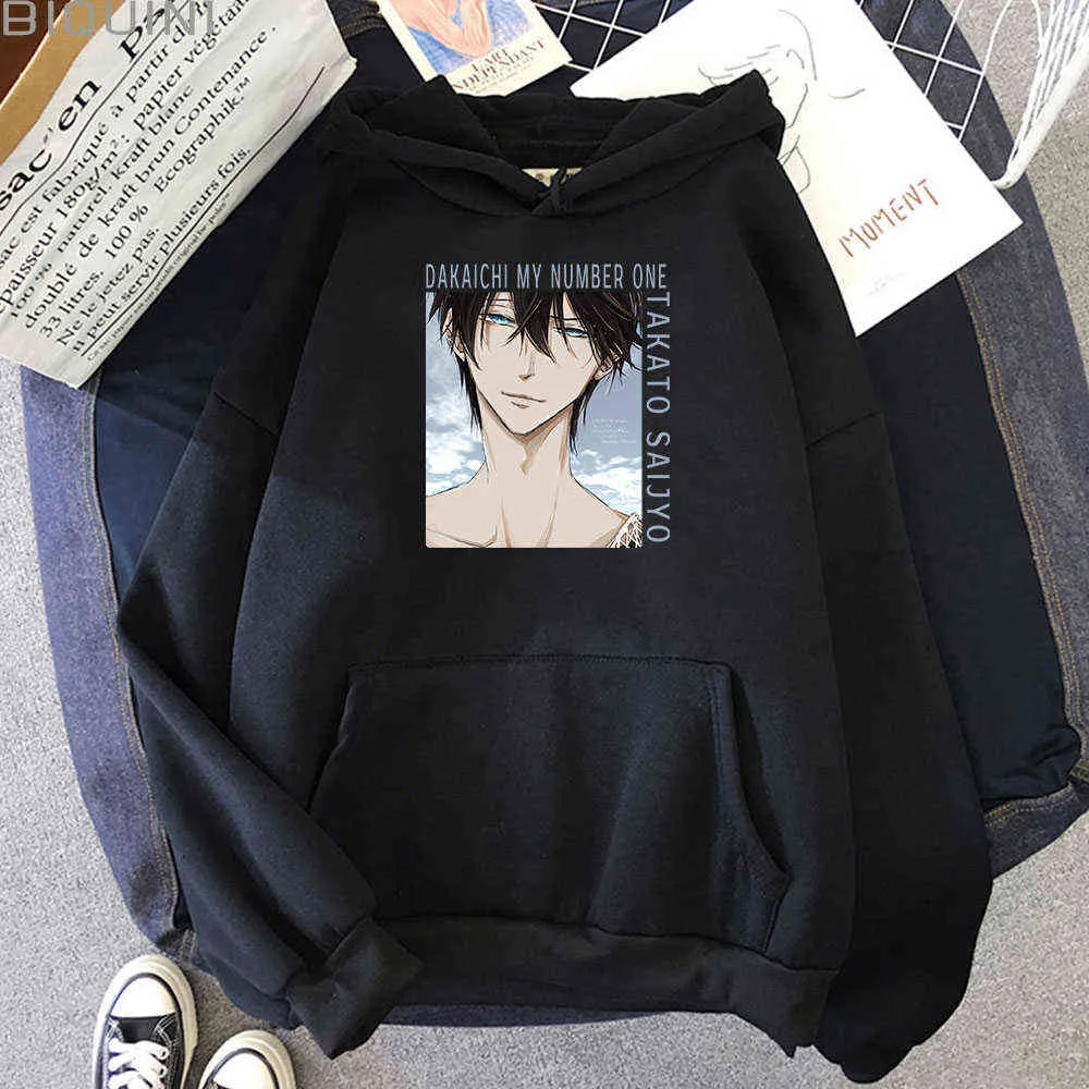 Takato Saijyo Anime Hoodies المرأة Dakaichi رقمي طباعة الربيع / الخريف الشارع الشهير سوياتشيرتس المتضخم الجمالية المتناثرة Y0820