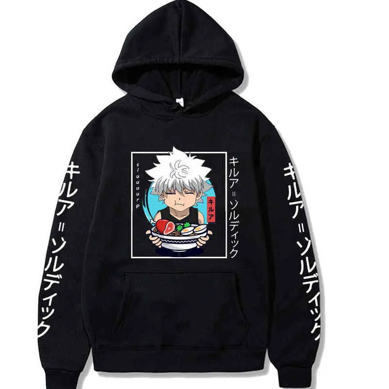 Janpanese Anime Hunter X Hunter Killua sweat à capuche hommes femmes sweats à capuche unisexe sweats à capuche H1227