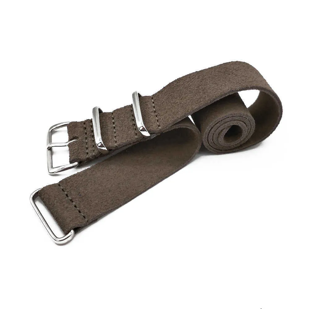 レザーNato Zulu Watch Strap 20 mm 22mmソフトスエードウォッチバンドトップウォッチベルトリストストラップクイックリリースウォッチアクセサリーH7774828