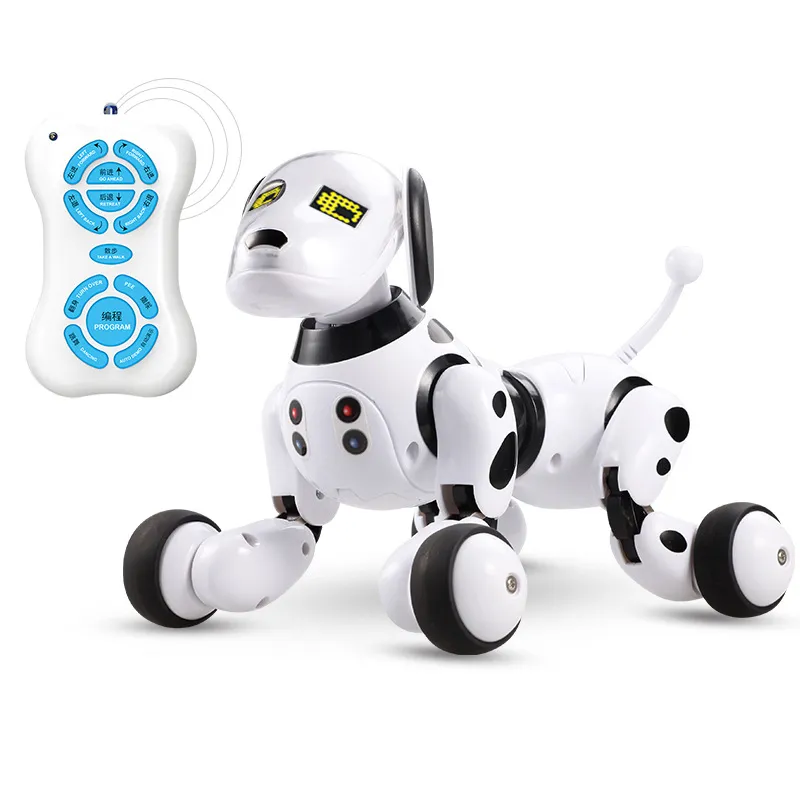 Электроника Robotsnew Electronic Pets RC Робот Собаки Стенд Прогулка Симпатичная Интерактивная Интеллектуальная собака Робот Игрушка Smart Wireless Electri