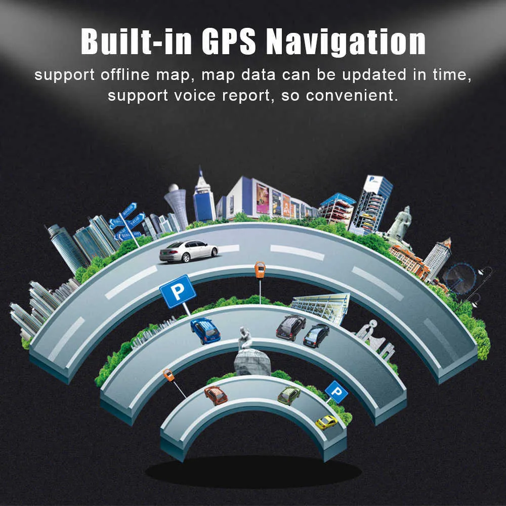 Android 9 0 9 5 HD 1080P 12V Rotation Automatique Voiture MP5 Lecteur 1 16G IPS Écran Tactile Intégré GPS Navigation Auto Accessori262n