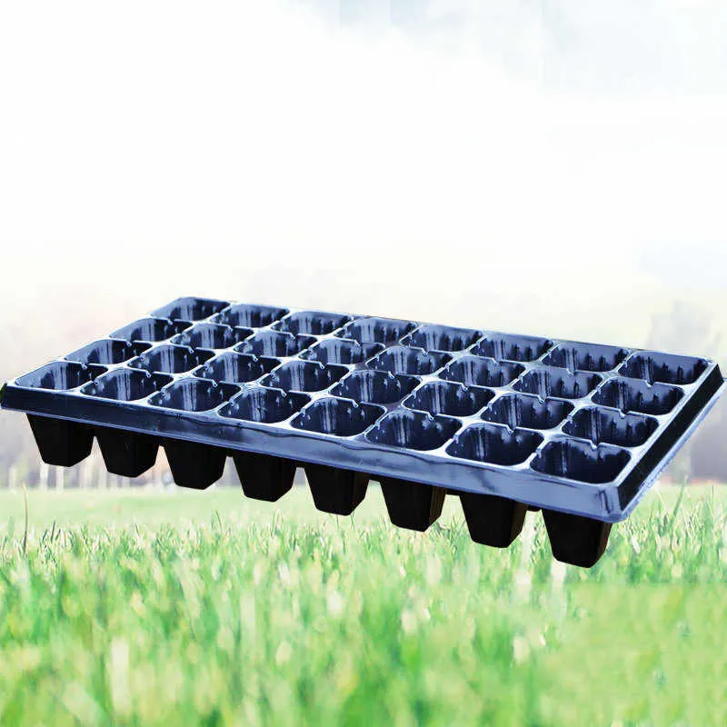 50 72 128 200 Holes Garden Nursery Pot Tray For Succulent Flower Vegetable Seed Grow Box Plant Seedling Propagation Tray 210282Q