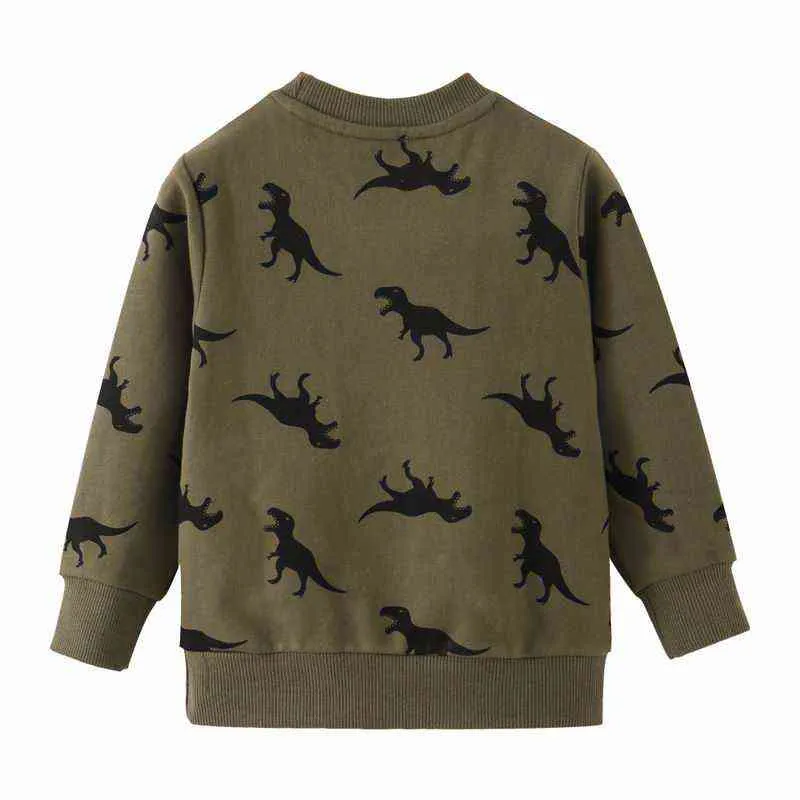 セーラロード恐竜プリント子供Tシャツ7年間子供スウェットベイビーボーイズ服衣服スクール衣服ファッション211111