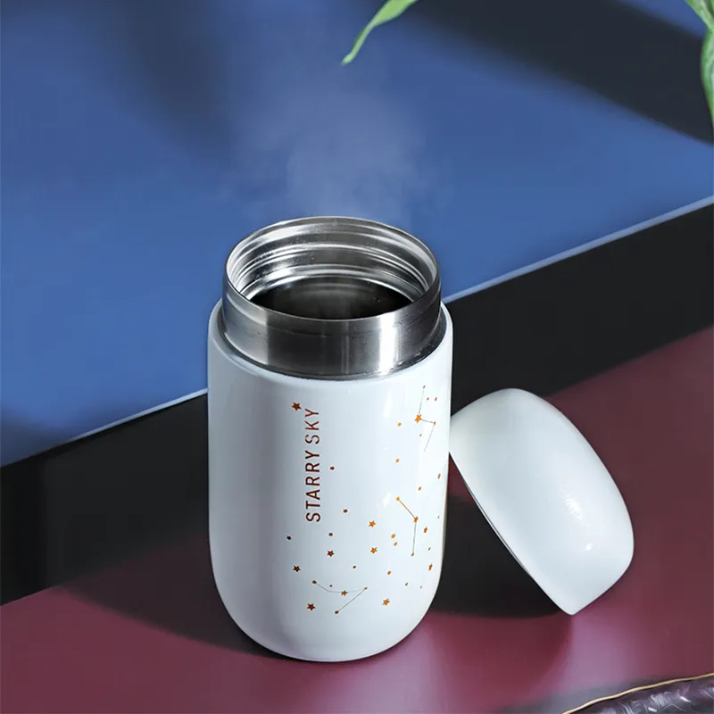 Bottle Starry Sky Mini Small Capacity 304 Stainless Steel Vacuum Flask 230ML Thermal Mug Leakproof Coffee Mug