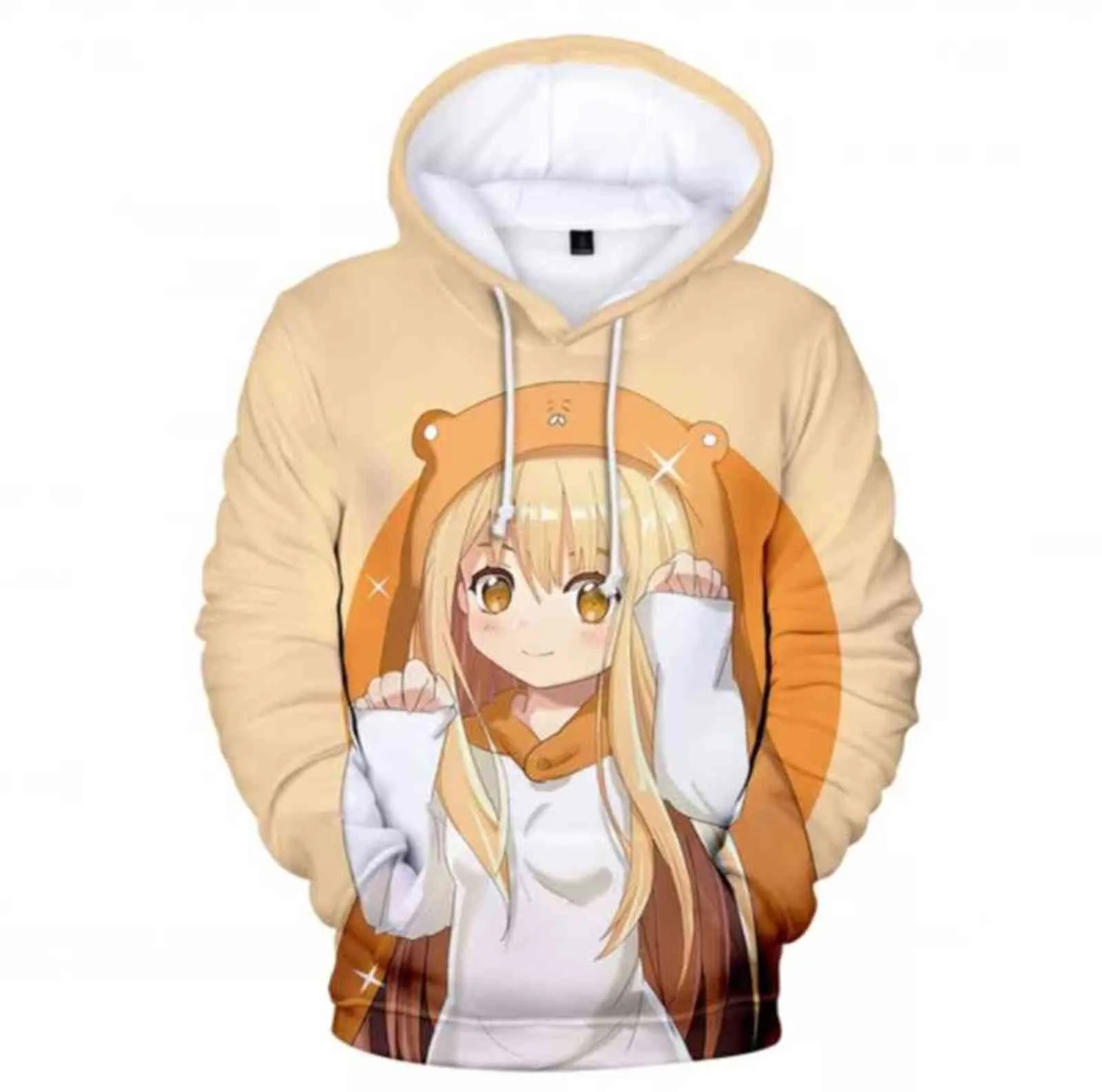 soyez bien reçu 3D Hommes/femmes Mode Hoodies Haute Qualité Himouto! Umaru-chan 3D Anime Hoodie Garçons/Filles Teenage Cartoon Tops Y211118